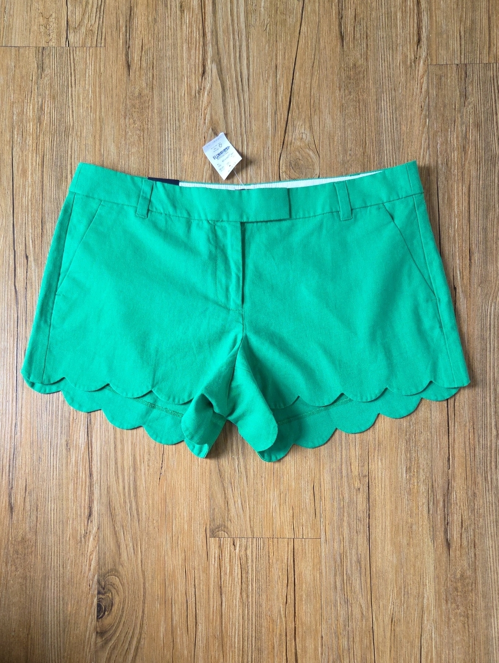 J. Crew Linen Scalloped Short